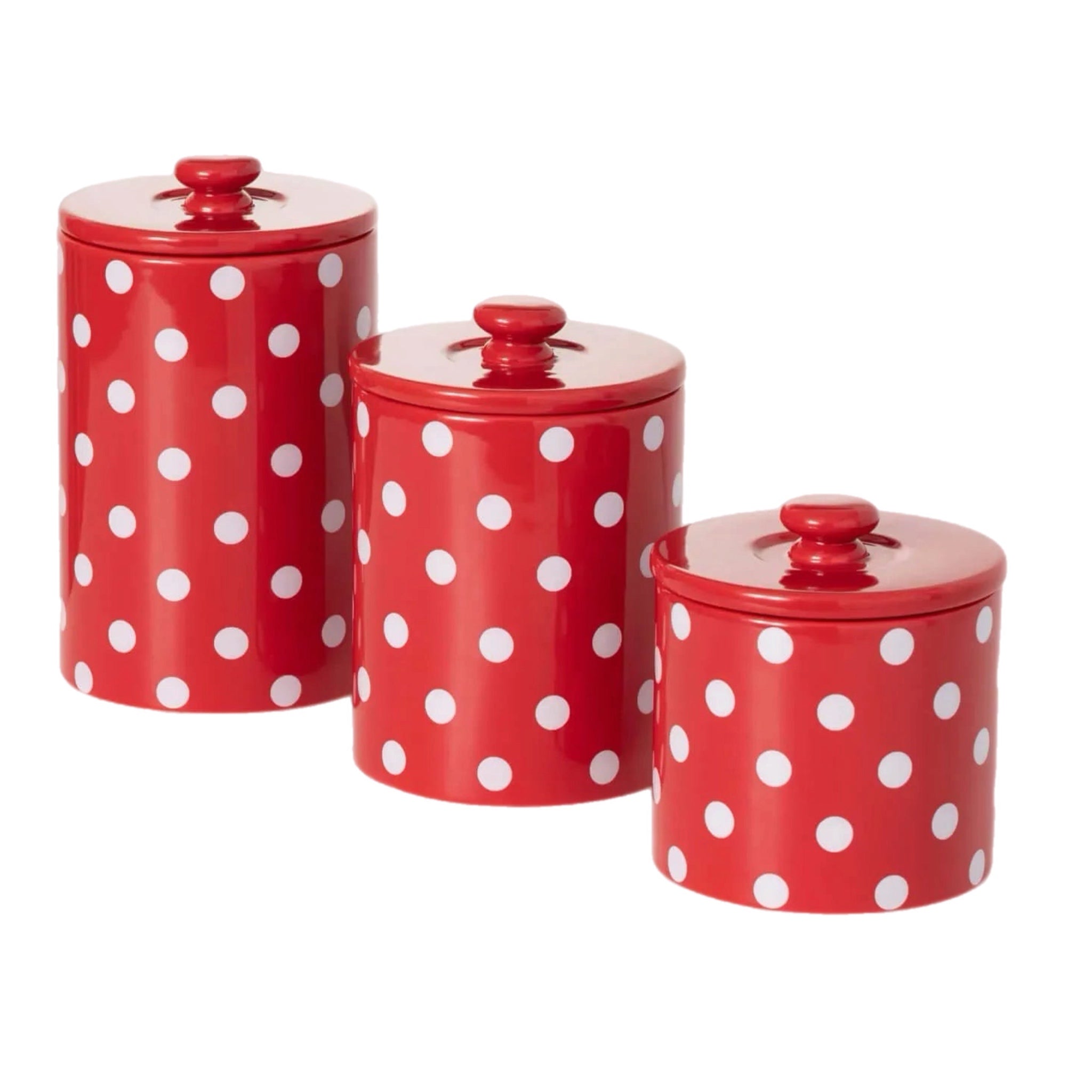 Assorted Polka Dot Canister, INDIVIDUALLY SOLD