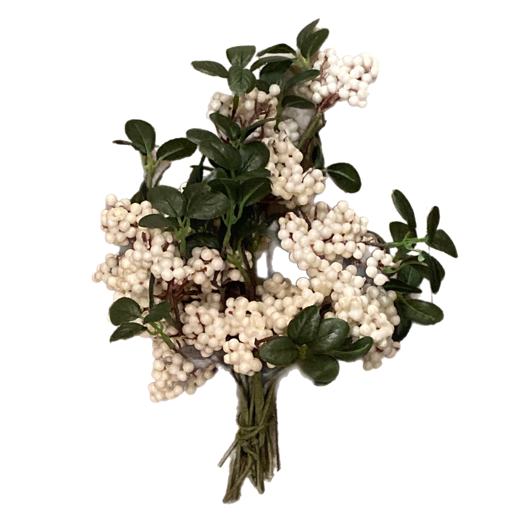 13" White Berry Bunch