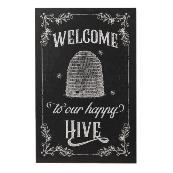 Assorted Black Bee Saying Sign, INDIVIDUALLY SOLD