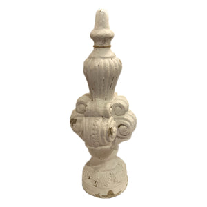 White Decorative Finial