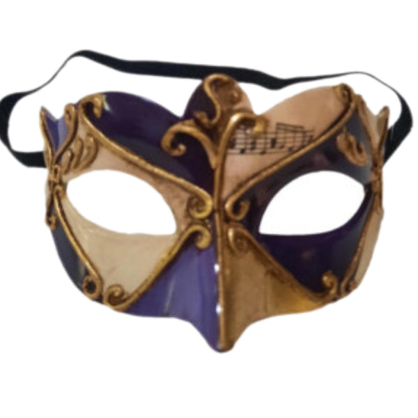 Assorted Music Note Venetian Mask, INDIVIDUALLY SOLD