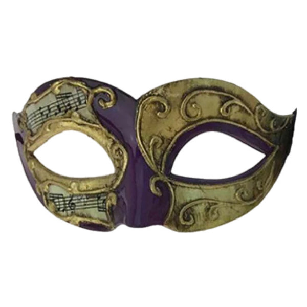 Assorted Music Note Venetian Mask, INDIVIDUALLY SOLD