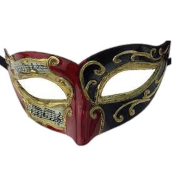 Assorted Music Note Venetian Mask, INDIVIDUALLY SOLD
