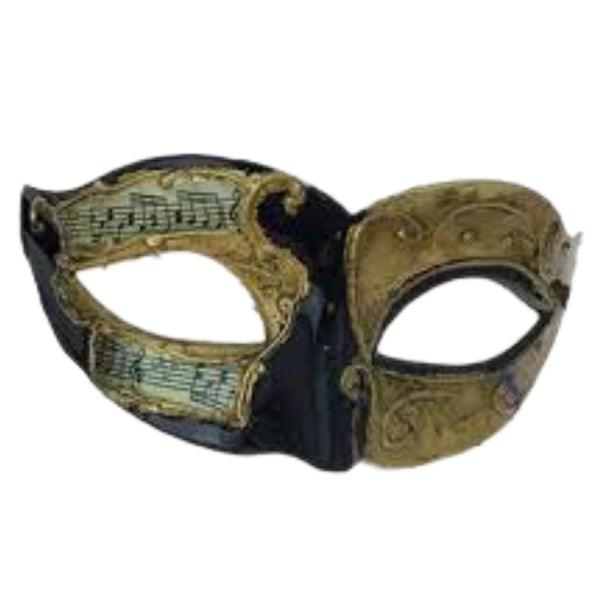 Assorted Music Note Venetian Mask, INDIVIDUALLY SOLD