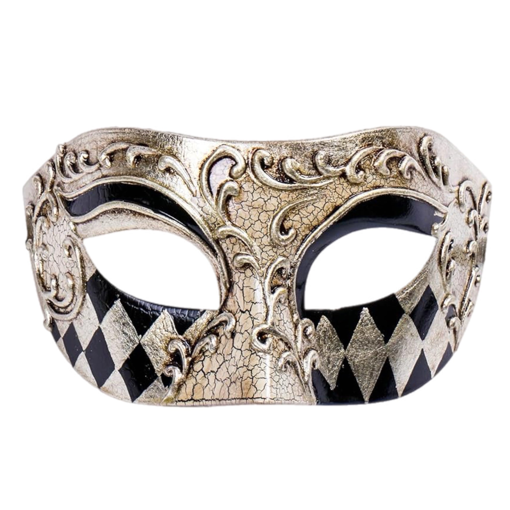 Black & Silver Venetian Mask