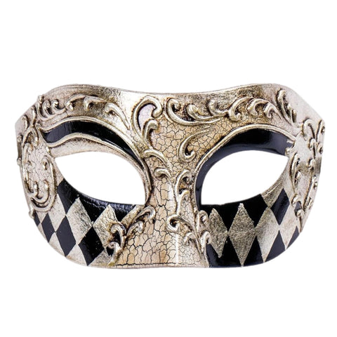 Black & Silver Venetian Mask
