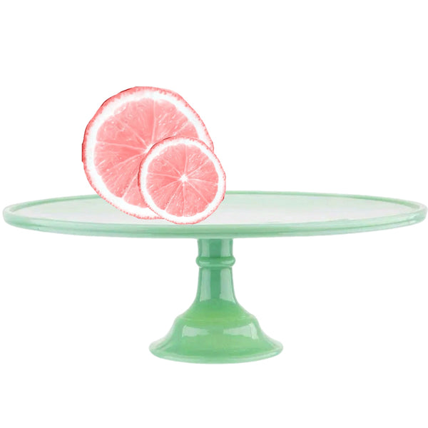 Retro Jadeite Style Cake Plate