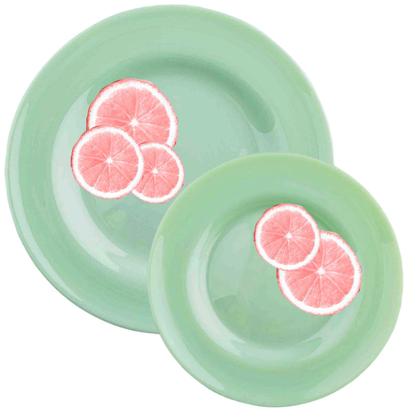 Assorted Retro Jadeite Style Plate, INDIVIDUALLY SOLD