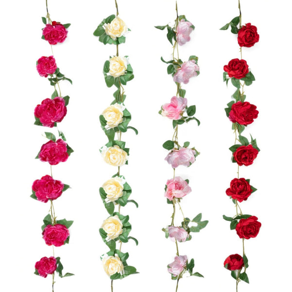 Assorted 6' Peony Garland, INDIVIDUALLY SOLD
