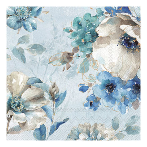 Luncheon Napkin:  Blue Malea