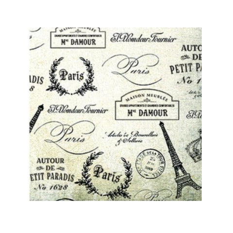 Cocktail Napkin: Paris Passport
