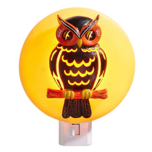 Owl With Full Moon Night Light