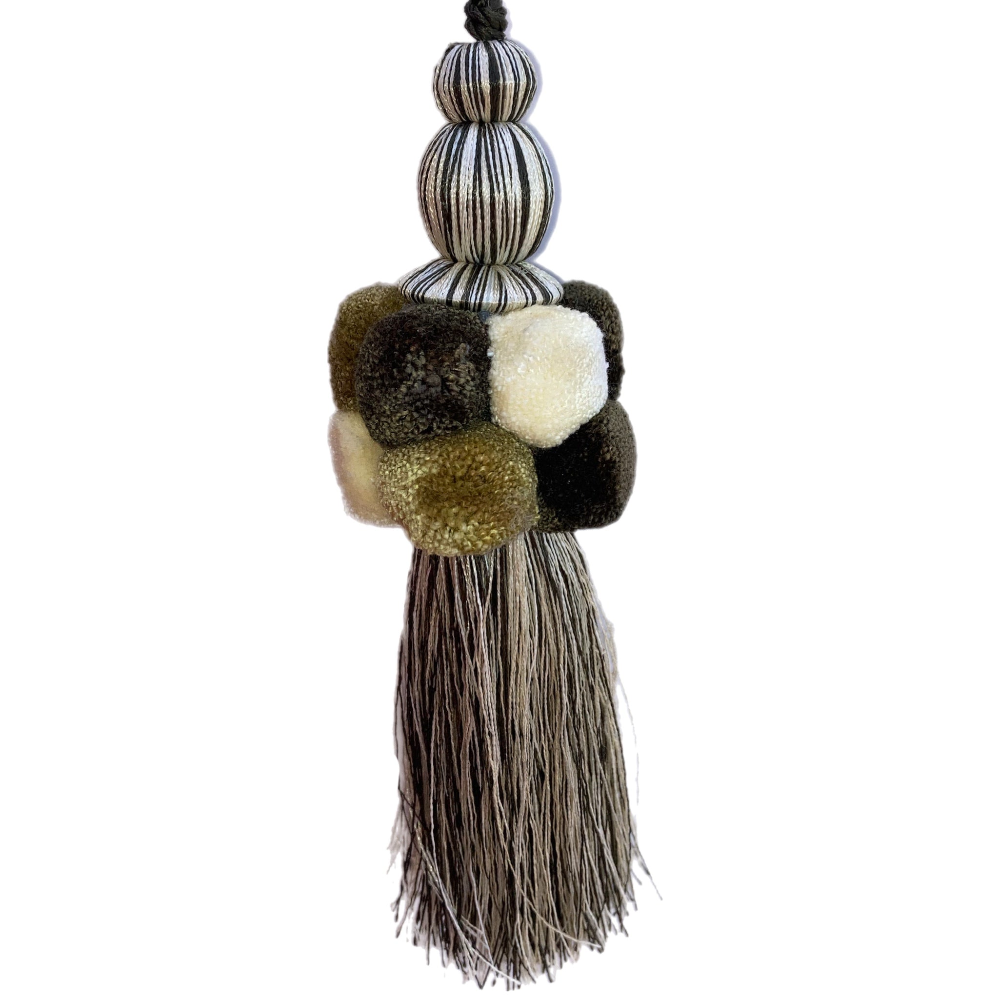 Brown Pom Pom Tassel