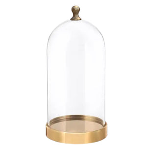 14.5" Cloche With Gold Base
