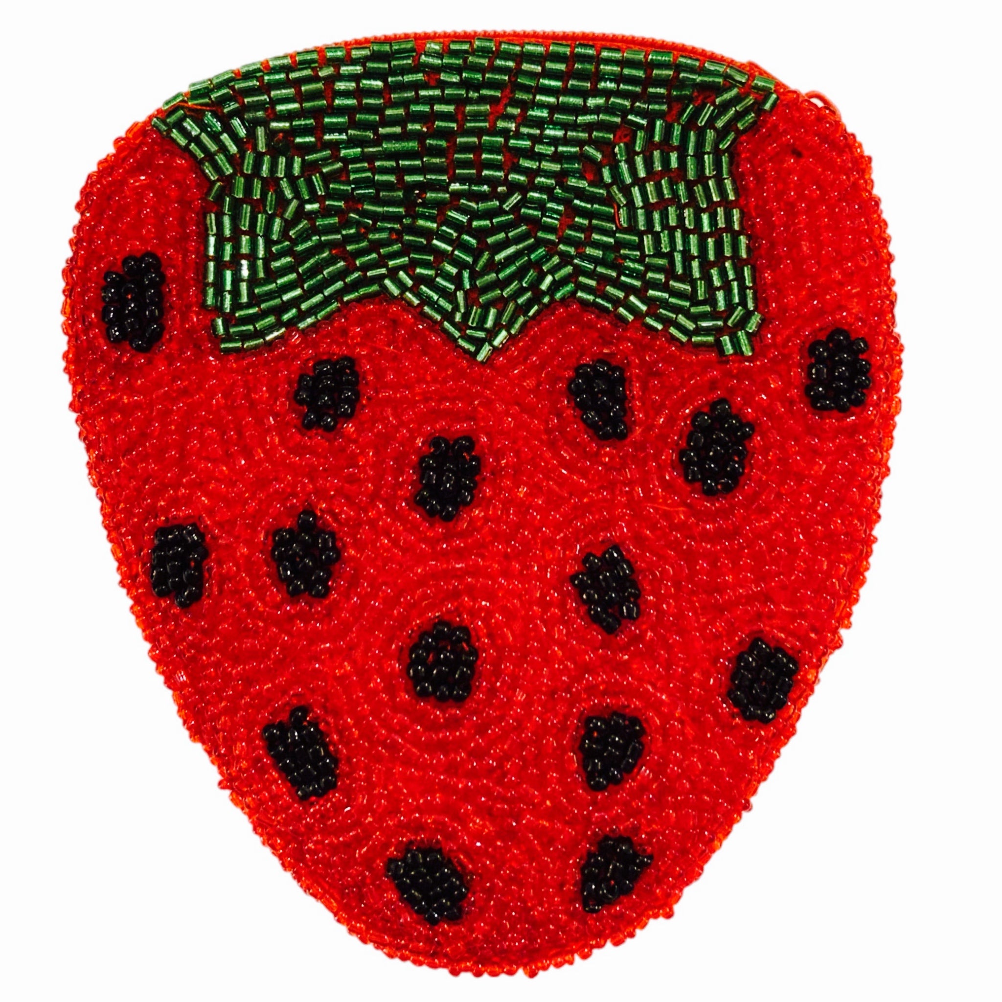 Strawberry Beaded Wallet