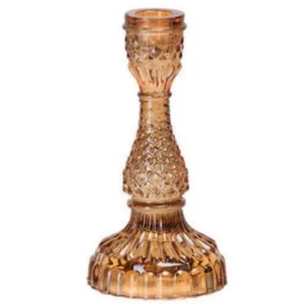Assorted Glass Taper Candle Holder, INDIVIDUALLY SOLD