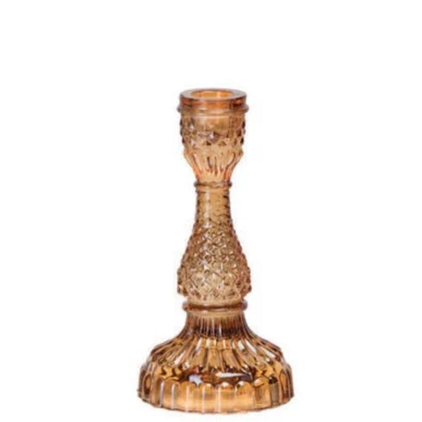 Assorted Glass Taper Candle Holder, INDIVIDUALLY SOLD
