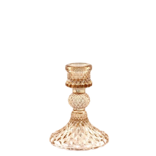 Assorted Glass Taper Candle Holder, INDIVIDUALLY SOLD
