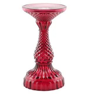 Assorted Glass Pillar Candle Holder, INDIVIDUALLY SOLD