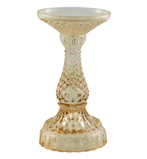 Assorted Glass Pillar Candle Holder, INDIVIDUALLY SOLD