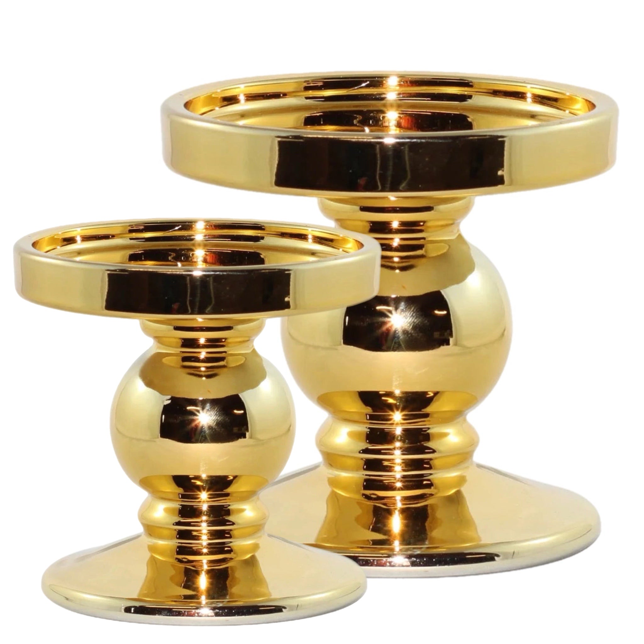 Assorted Glass Pillar Candle Holder, INDIVIDUALLY SOLD