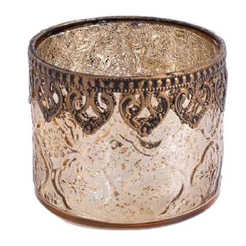 Etched Tealight Candle Holder
