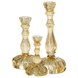 Assorted Gold Taper Candle Holder, INDIVIDUALLY SOLD