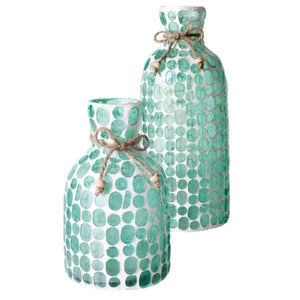 Assorted Turquoise Mosaic Jar, INDIVIDUALLY SOLD