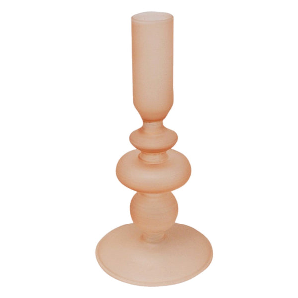 Assorted Nude Frosted Taper Candle Holder, INDIVIDUALLY SOLD