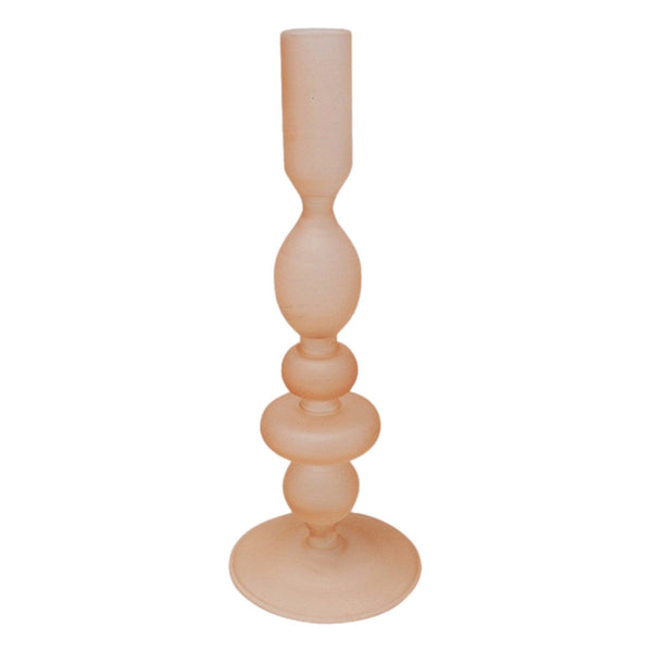 Assorted Nude Frosted Taper Candle Holder, INDIVIDUALLY SOLD