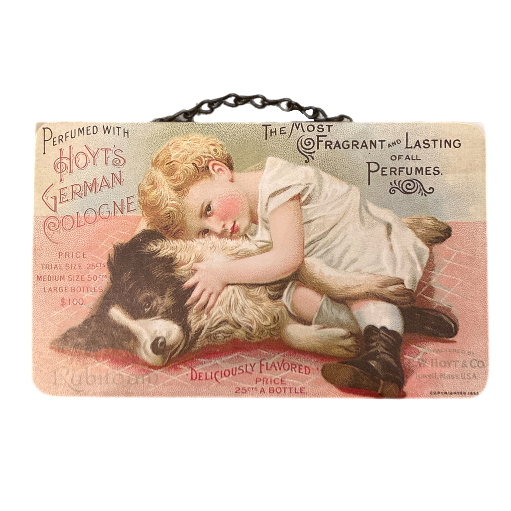 Child With Dog Wall Sign