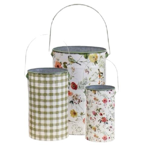 Assorted Bucket Planter, INDIVIDUALLY SOLD