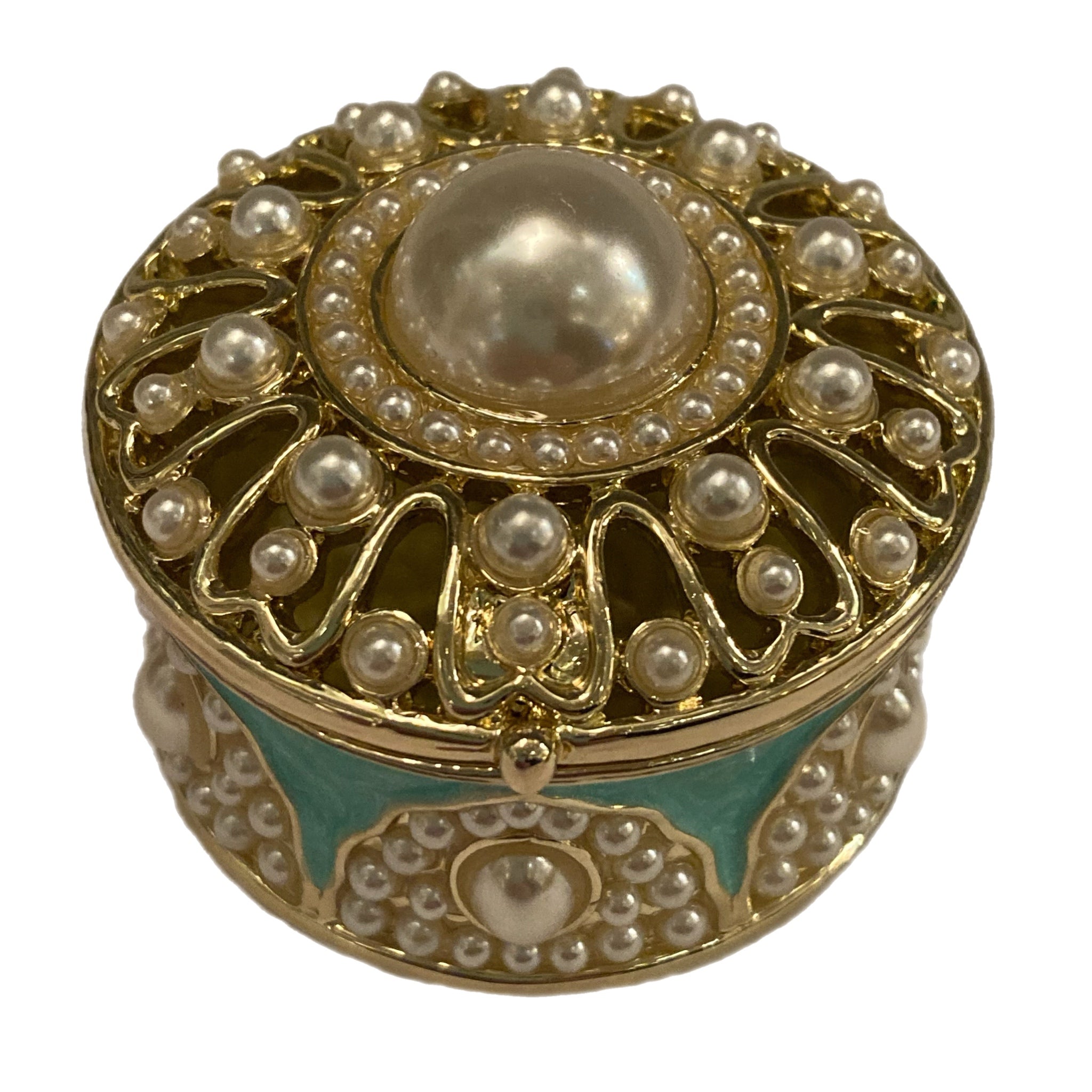 Blue Pearl Trinket Box