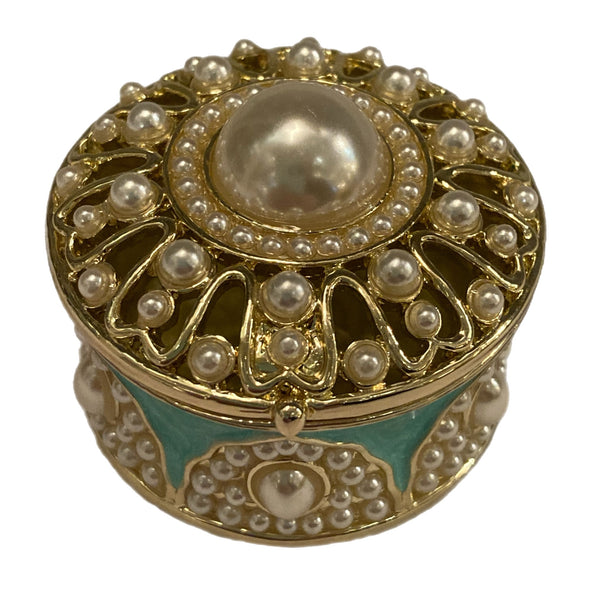 Blue Pearl Trinket Box