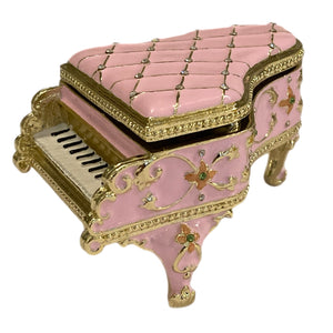 Pink Grand Piano Trinket Box