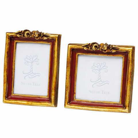 Assorted Burgundy & Gold Photo Frame, INDIVIDUALLY SOLD