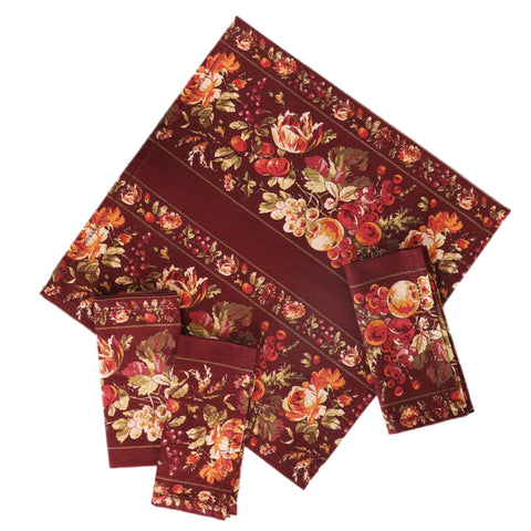 April Cornell Cinnamon Bountiful Linen Napkin, INDIVIDUALLY SOLD