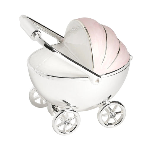 Pink Stroller Trinket Box