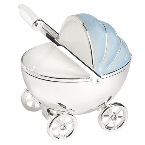 Blue Stroller Trinket Box