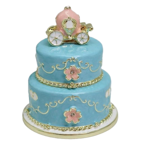 Blue Cake Trinket Box