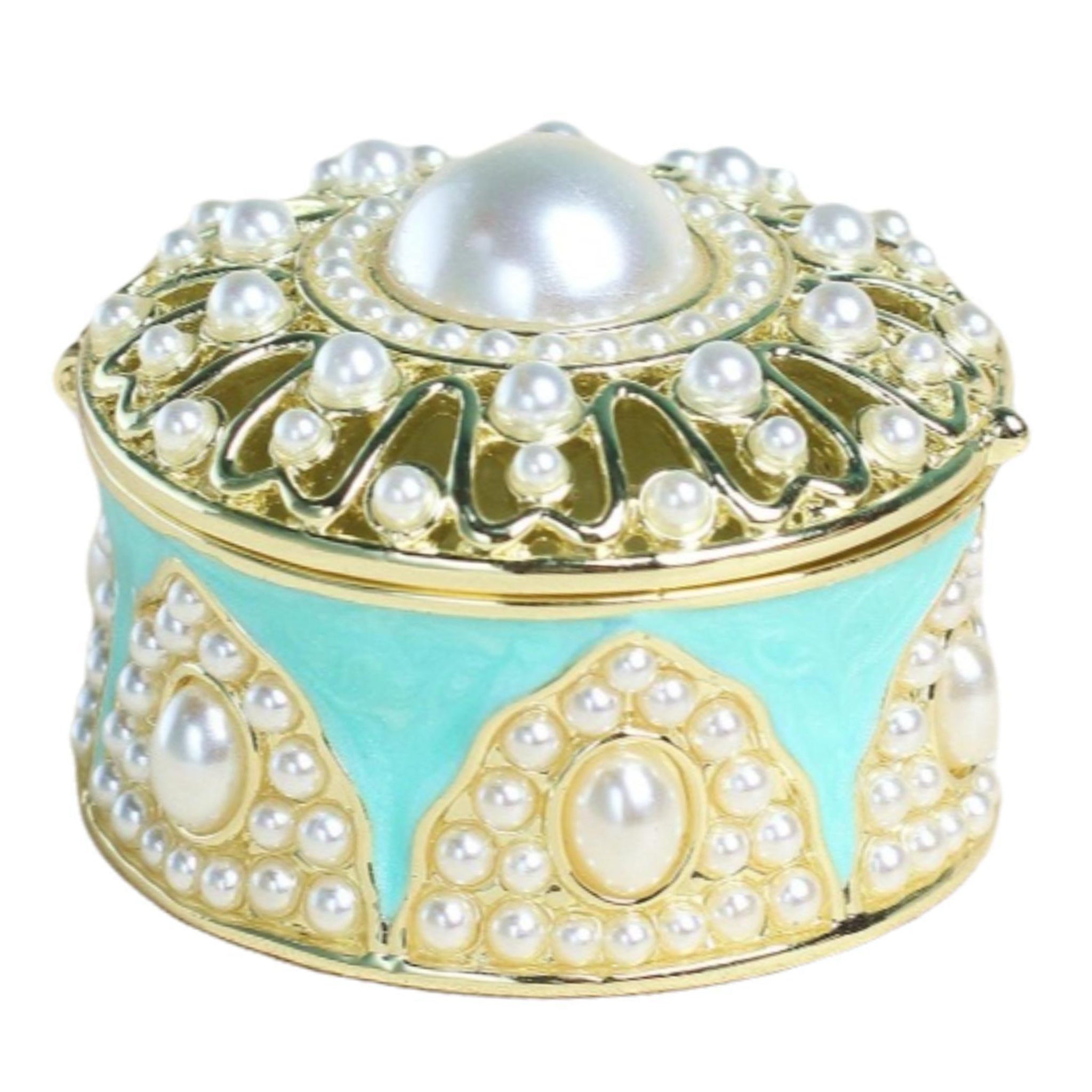 Blue Pearl Trinket Box