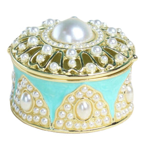 Blue Pearl Trinket Box