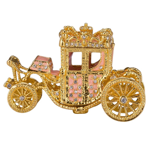 Pink Carriage Trinket Box