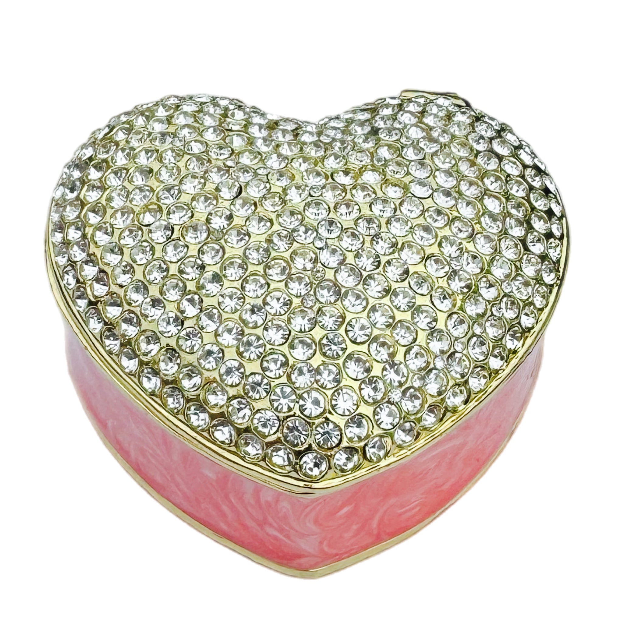 Pink Heart Trinket Box