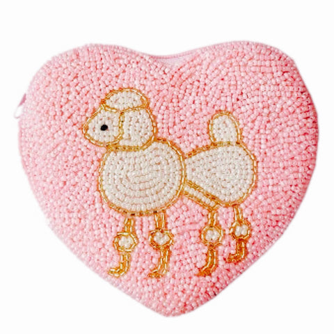 Poodle Beaded Wallet