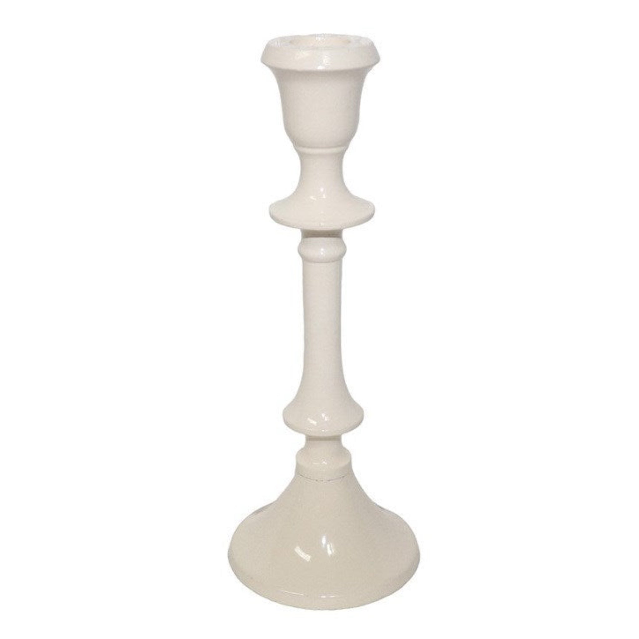 White Taper Candle Holder