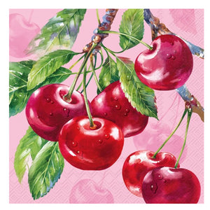 Luncheon Napkin: Cherries