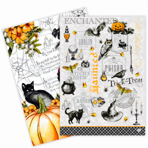 Assorted Trick Or Treat Tea Towel, INDIVIDUALLY SOLD