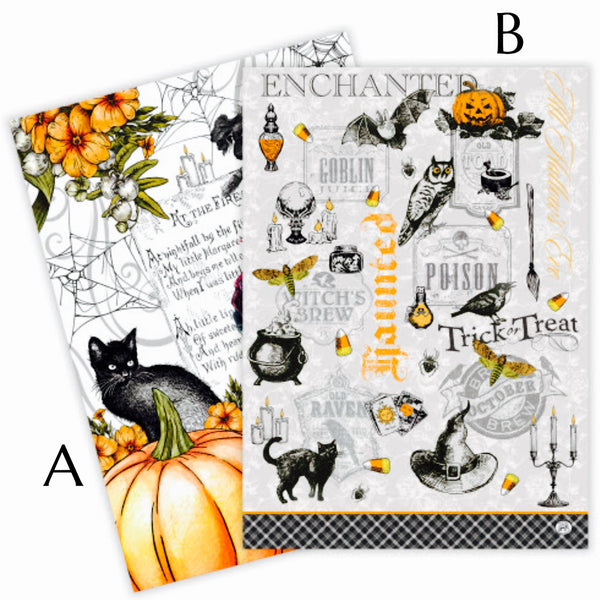 Assorted Trick Or Treat Tea Towel, INDIVIDUALLY SOLD