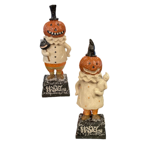 Assorted Pumpkin Man Figurine, INDIVIDUALLY SOLD